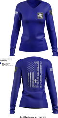 Jet Det 9275706 Women's Long Sleeve V-neck Shirt - 4