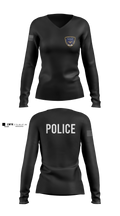 Bibb County BOE Police Department Women's Long Sleeve V-neck Shirt - 6
