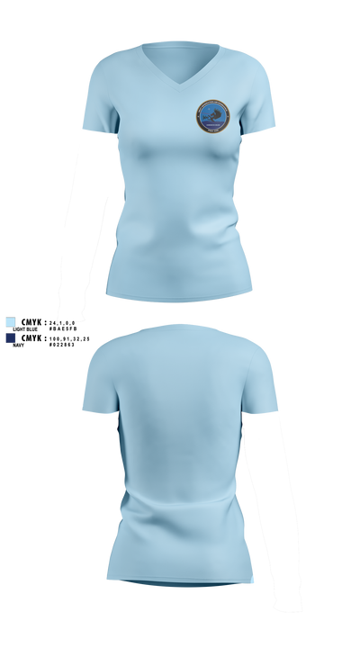 PMA-230 Women's Short Sleeve V-neck Shirt - 3