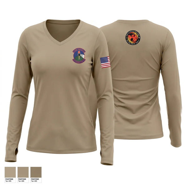 Womens Long Sleeve Vneck Shirt, 28 Munitions Squadron, Air Force, Teamtime, Team time, sublimation, custom sports apparel, team uniforms, spirit wear, spiritwear, sports uniforms, custom shirts, team store, custom team store, fundraiser sports, apparel fundraiser