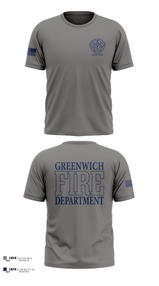 Old School Cotton Feel Shirt, Greenwich Fire Local 1042, Fire Department, Teamtime, Team time, sublimation, custom sports apparel, team uniforms, spirit wear, spiritwear, sports uniforms, custom shirts, team store, custom team store, fundraiser sports, apparel fundraiser