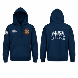 Hoodie, Alice Fire Department, Fire Department, Teamtime, Team time, sublimation, custom sports apparel, team uniforms, spirit wear, spiritwear, sports uniforms, custom shirts, team store, custom team store, fundraiser sports, apparel fundraiser