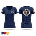 Communication Division Women's Short Sleeve V-neck Shirt - 1