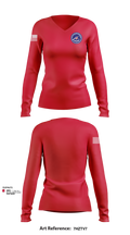 Battlefront Outdoors 9181915 Women's Long Sleeve V-neck Shirt - 102