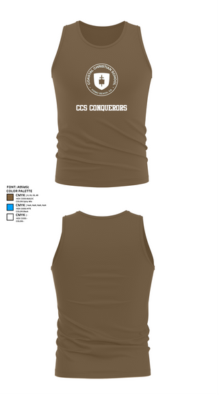 Tank Top, CCS Conquerors, Men's Soccer, Teamtime, Team time, sublimation, custom sports apparel, team uniforms, spirit wear, spiritwear, sports uniforms, custom shirts, team store, custom team store, fundraiser sports, apparel fundraiser