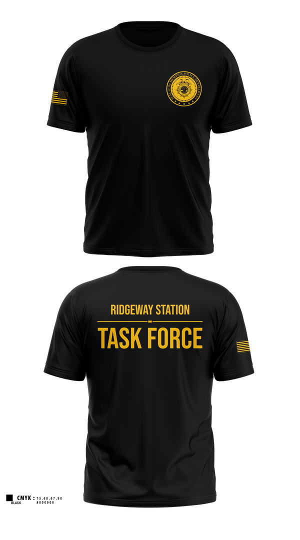 Short Sleeve Performance Shirt, Ridgeway Station Task Force, Police, Teamtime, Team time, sublimation, custom sports apparel, team uniforms, spirit wear, spiritwear, sports uniforms, custom shirts, team store, custom team store, fundraiser sports, apparel fundraiser