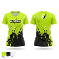 ELEKTRIK ELITE TRACK CLUB Women's Short Sleeve V-neck Shirt - 1