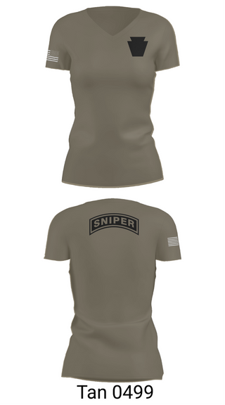 Womens Short Sleeve Vneck Shirt, , National Guard, Teamtime, Team time, sublimation, custom sports apparel, team uniforms, spirit wear, spiritwear, sports uniforms, custom shirts, team store, custom team store, fundraiser sports, apparel fundraiser