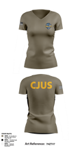 CJUS 53397177 Women's Short Sleeve V-neck Shirt - 1
