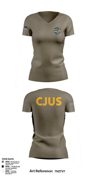 CJUS 53397177 Women's Short Sleeve V-neck Shirt - 1