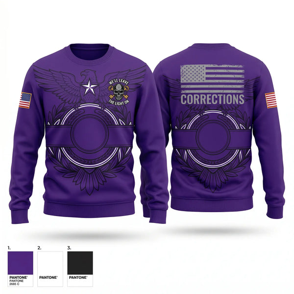 Crew Neck Sweatshirt, Rosebud detention center, Police, Teamtime, Team time, sublimation, custom sports apparel, team uniforms, spirit wear, spiritwear, sports uniforms, custom shirts, team store, custom team store, fundraiser sports, apparel fundraiser
