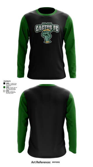 Long Sleeve Performance Shirt, Cactus Fc, Men's Soccer, Teamtime, Team time, sublimation, custom sports apparel, team uniforms, spirit wear, spiritwear, sports uniforms, custom shirts, team store, custom team store, fundraiser sports, apparel fundraiser