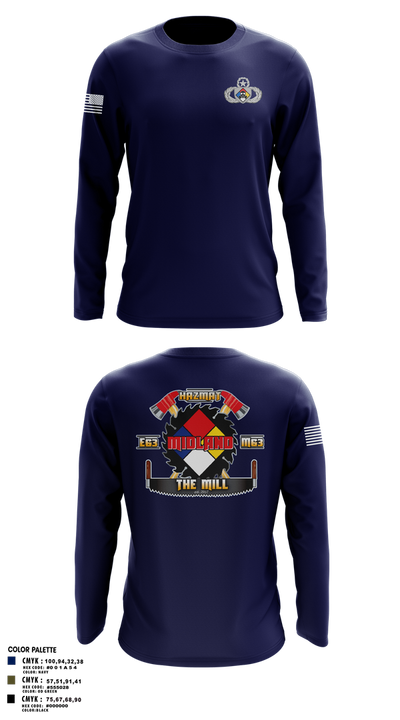 Central Pierce Hazmat 51368601 Long Sleeve Performance Shirt 1