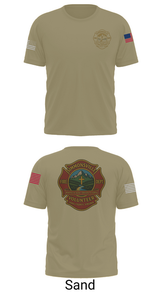 Old School Cotton Feel Shirt, Simmonsville VFD, , Teamtime, Team time, sublimation, custom sports apparel, team uniforms, spirit wear, spiritwear, sports uniforms, custom shirts, team store, custom team store, fundraiser sports, apparel fundraiser