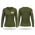 SRT Women's Long Sleeve V-neck Shirt - 1