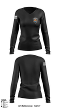HOPD Horicon Police Department Women's Long Sleeve V-neck Shirt - 1