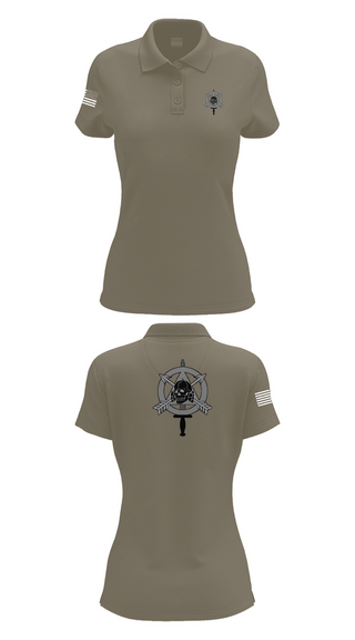 Womens Short Sleeve Performance Polo, ODB 740, Army, Teamtime, Team time, sublimation, custom sports apparel, team uniforms, spirit wear, spiritwear, sports uniforms, custom shirts, team store, custom team store, fundraiser sports, apparel fundraiser