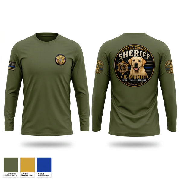 Long Sleeve Performance Shirt, Attala County Sheriff Dept., Police, Teamtime, Team time, sublimation, custom sports apparel, team uniforms, spirit wear, spiritwear, sports uniforms, custom shirts, team store, custom team store, fundraiser sports, apparel fundraiser