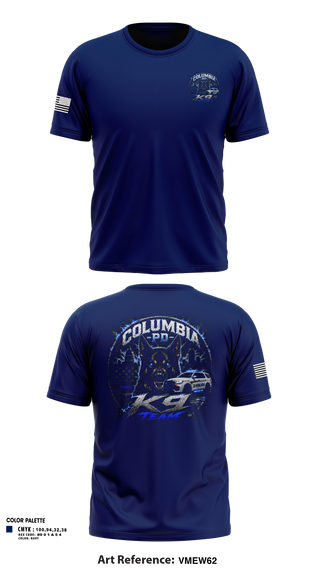Short Sleeve Performance Shirt, South Carolina Police K9 Association, Police, Teamtime, Team time, sublimation, custom sports apparel, team uniforms, spirit wear, spiritwear, sports uniforms, custom shirts, team store, custom team store, fundraiser sports, apparel fundraiser