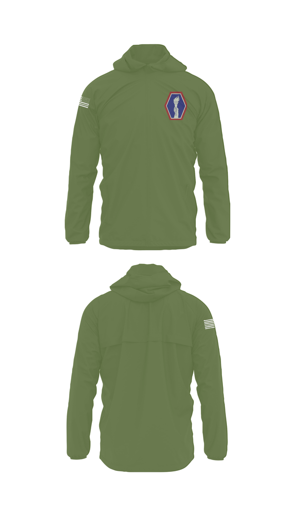 Windbreaker, 100 Battalion 442 Infantry, Army, Teamtime, Team time, sublimation, custom sports apparel, team uniforms, spirit wear, spiritwear, sports uniforms, custom shirts, team store, custom team store, fundraiser sports, apparel fundraiser
