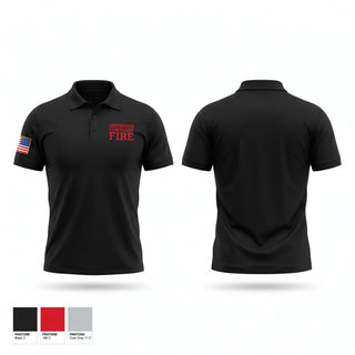 Short Sleeve Performance Polo, JEFFERSON TOWNSHIP FIRE, Fire Department, Teamtime, Team time, sublimation, custom sports apparel, team uniforms, spirit wear, spiritwear, sports uniforms, custom shirts, team store, custom team store, fundraiser sports, apparel fundraiser