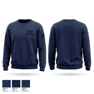 Crew Neck Sweatshirt, Princeton Police Department, Police, Teamtime, Team time, sublimation, custom sports apparel, team uniforms, spirit wear, spiritwear, sports uniforms, custom shirts, team store, custom team store, fundraiser sports, apparel fundraiser