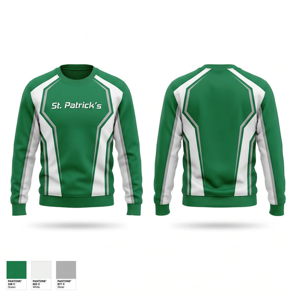 Crew Neck Sweatshirt, St.Patrick’s, Men's Basketball, Teamtime, Team time, sublimation, custom sports apparel, team uniforms, spirit wear, spiritwear, sports uniforms, custom shirts, team store, custom team store, fundraiser sports, apparel fundraiser