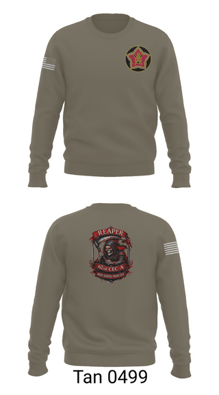 Crew Neck Sweatshirt, 62ND CEC-A, Army, Teamtime, Team time, sublimation, custom sports apparel, team uniforms, spirit wear, spiritwear, sports uniforms, custom shirts, team store, custom team store, fundraiser sports, apparel fundraiser