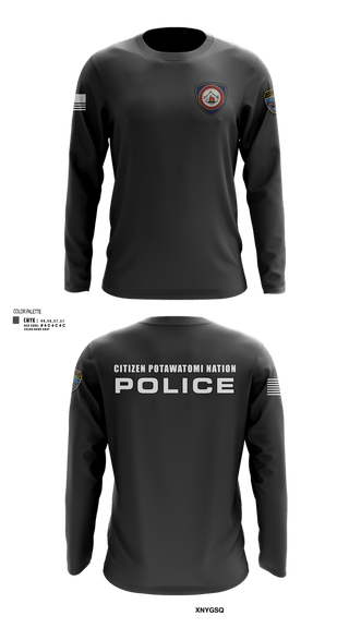 Long Sleeve Performance Shirt, Citizen Pottawatomie nation Police Department, Police, Teamtime, Team time, sublimation, custom sports apparel, team uniforms, spirit wear, spiritwear, sports uniforms, custom shirts, team store, custom team store, fundraiser sports, apparel fundraiser