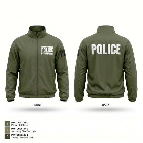 Windbreaker, Ohkay Owingeh Police Department, Police, Teamtime, Team time, sublimation, custom sports apparel, team uniforms, spirit wear, spiritwear, sports uniforms, custom shirts, team store, custom team store, fundraiser sports, apparel fundraiser