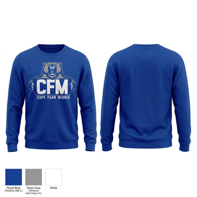 Cape Fear Middle School Basketball Crew Neck Sweatshirt - 2