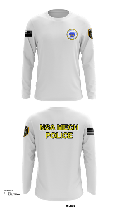 NSA Mechanicsburg 84971329 Long Sleeve Performance Shirt 102