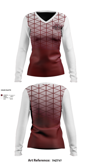 Womens Long Sleeve Vneck Shirt, Lady Ricebirds, Women's Basketball, Teamtime, Team time, sublimation, custom sports apparel, team uniforms, spirit wear, spiritwear, sports uniforms, custom shirts, team store, custom team store, fundraiser sports, apparel fundraiser