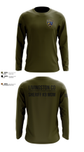 Livingston Co Sheriff K9 Long Sleeve Performance Shirt - 9