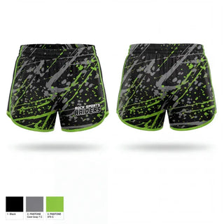 Womens Shorts, R.O.C.K. Sports Raiders, , Teamtime, Team time, sublimation, custom sports apparel, team uniforms, spirit wear, spiritwear, sports uniforms, custom shirts, team store, custom team store, fundraiser sports, apparel fundraiser