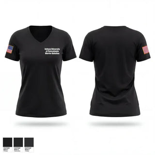 Womens Short Sleeve Vneck Shirt, Indiana University of Pennsylvania Warrior Battalion, Army, Teamtime, Team time, sublimation, custom sports apparel, team uniforms, spirit wear, spiritwear, sports uniforms, custom shirts, team store, custom team store, fundraiser sports, apparel fundraiser
