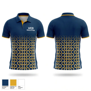 Short Sleeve Performance Polo, UCD Men’s Crew, Spirit Store, Teamtime, Team time, sublimation, custom sports apparel, team uniforms, spirit wear, spiritwear, sports uniforms, custom shirts, team store, custom team store, fundraiser sports, apparel fundraiser