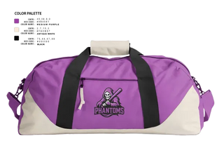 Duffle Bag, Clarksville Phantoms, Baseball, Teamtime, Team time, sublimation, custom sports apparel, team uniforms, spirit wear, spiritwear, sports uniforms, custom shirts, team store, custom team store, fundraiser sports, apparel fundraiser