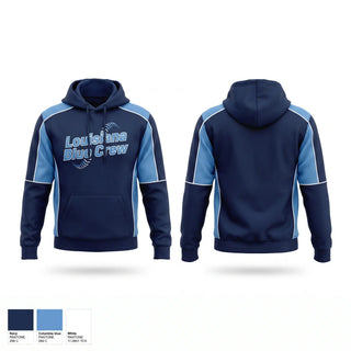 Hoodie, Louisiana Blue Crew, Baseball, Teamtime, Team time, sublimation, custom sports apparel, team uniforms, spirit wear, spiritwear, sports uniforms, custom shirts, team store, custom team store, fundraiser sports, apparel fundraiser