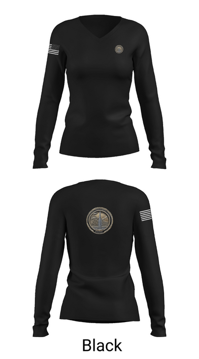 333rd Mp co 87319250 Women's Long Sleeve V-neck Shirt - 35