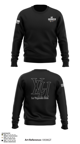 Crew Neck Sweatshirt, La Vagancia Hats, , Teamtime, Team time, sublimation, custom sports apparel, team uniforms, spirit wear, spiritwear, sports uniforms, custom shirts, team store, custom team store, fundraiser sports, apparel fundraiser