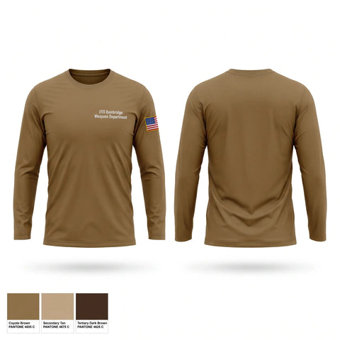 Long Sleeve Performance Shirt, USS Bainbridge Weapons Department, Navy, Teamtime, Team time, sublimation, custom sports apparel, team uniforms, spirit wear, spiritwear, sports uniforms, custom shirts, team store, custom team store, fundraiser sports, apparel fundraiser