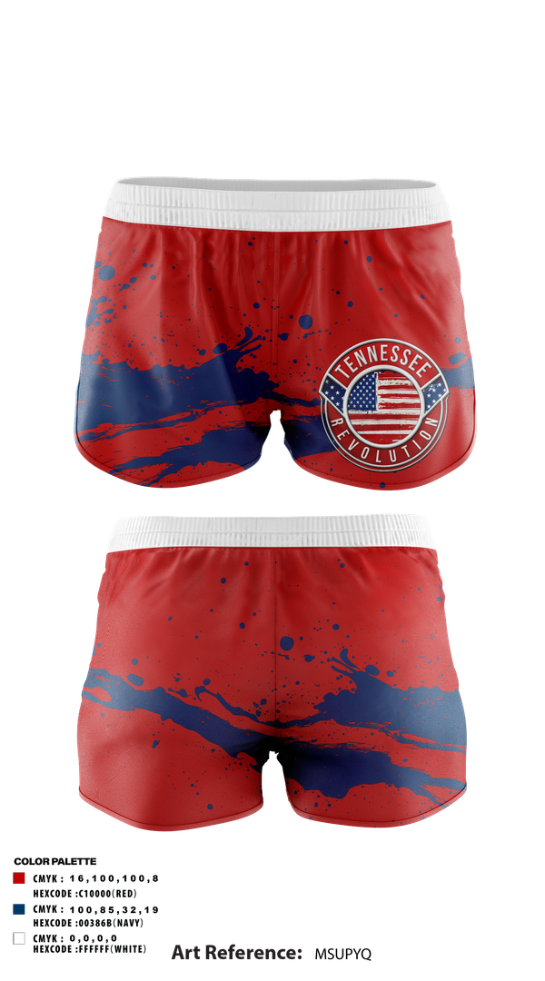 Track Shorts, Tennessee Revolution, , Teamtime, Team time, sublimation, custom sports apparel, team uniforms, spirit wear, spiritwear, sports uniforms, custom shirts, team store, custom team store, fundraiser sports, apparel fundraiser