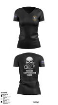 New Jersey Department of Corrections Women's Short Sleeve V-neck Shirt - 1