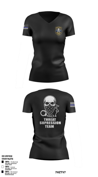 Womens Short Sleeve Vneck Shirt, New Jersey Department of Corrections, Police, Teamtime, Team time, sublimation, custom sports apparel, team uniforms, spirit wear, spiritwear, sports uniforms, custom shirts, team store, custom team store, fundraiser sports, apparel fundraiser
