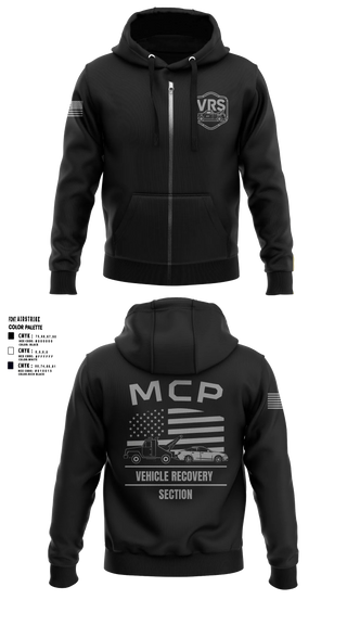 Zip Hoodie, Vehicle Recovery Section, Police, Teamtime, Team time, sublimation, custom sports apparel, team uniforms, spirit wear, spiritwear, sports uniforms, custom shirts, team store, custom team store, fundraiser sports, apparel fundraiser