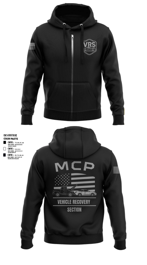 Zip Hoodie, Vehicle Recovery Section, Police, Teamtime, Team time, sublimation, custom sports apparel, team uniforms, spirit wear, spiritwear, sports uniforms, custom shirts, team store, custom team store, fundraiser sports, apparel fundraiser