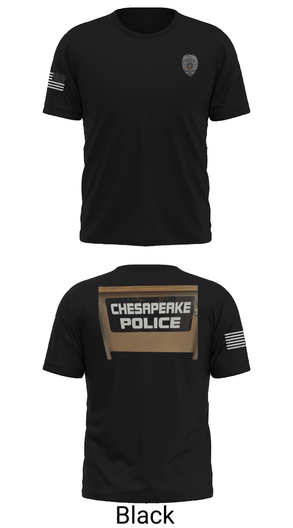 Old School Cotton Feel Shirt, Chesapeake Police, Police, Teamtime, Team time, sublimation, custom sports apparel, team uniforms, spirit wear, spiritwear, sports uniforms, custom shirts, team store, custom team store, fundraiser sports, apparel fundraiser