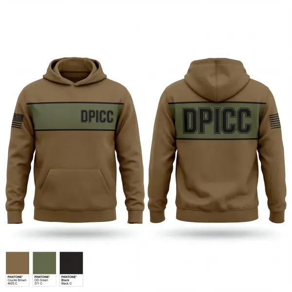 Hoodie, DPICC, Army, Teamtime, Team time, sublimation, custom sports apparel, team uniforms, spirit wear, spiritwear, sports uniforms, custom shirts, team store, custom team store, fundraiser sports, apparel fundraiser