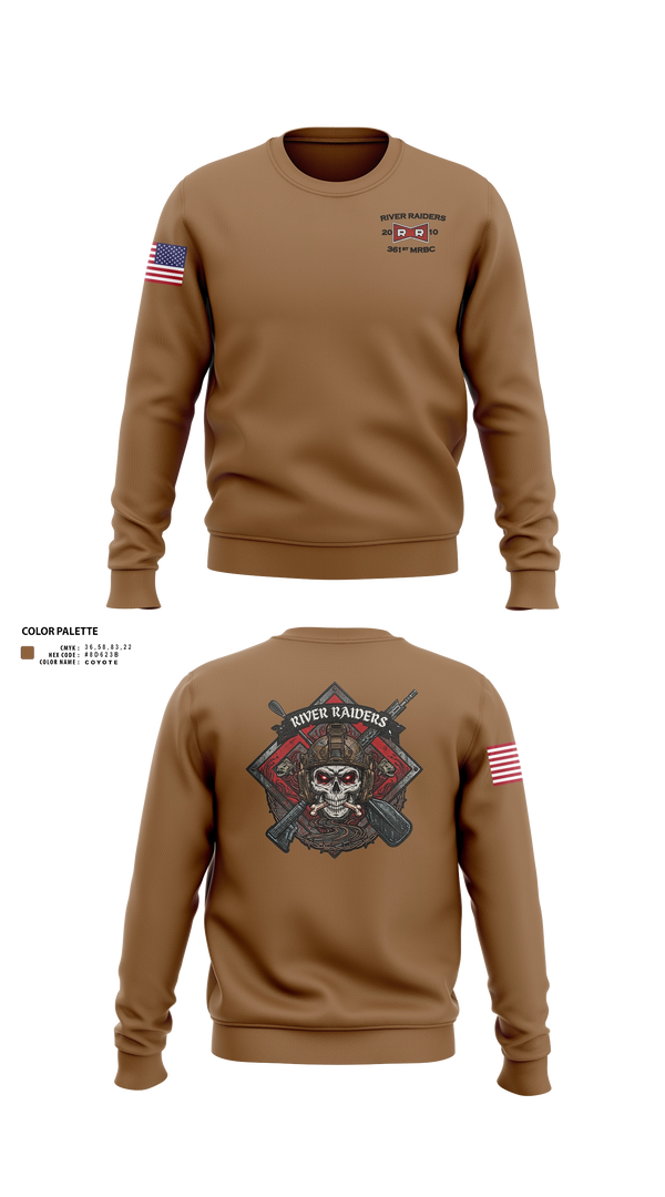 Crew Neck Sweatshirt, 361st MRB, Army, Teamtime, Team time, sublimation, custom sports apparel, team uniforms, spirit wear, spiritwear, sports uniforms, custom shirts, team store, custom team store, fundraiser sports, apparel fundraiser